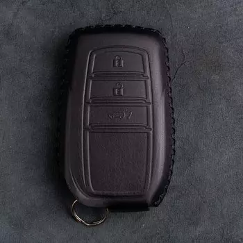 Чехол для автомобильного ключа из натуральной кожи, 1 шт., чехол для Toyota Corolla Rav4 Camry 40 55 70 CHR Aygo Yaris 2021, аксессуары для ключей