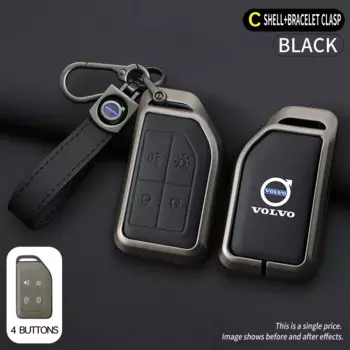 Чехол для автомобильного ключа из сплава Zine, чехол-держатель для Volvo FH16 RC FM EVRO 6 fh CARGO 555 FM, тяжелый ключ грузовика, полная защита, аксессуар