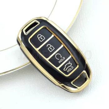 Чехол для автомобильного ключа из ТПУ с 4 кнопками для Hyundai Kona 2017 I30 Ix35 Solaris Azera ELANTRA GRANDEUR IG, чехол для ключа