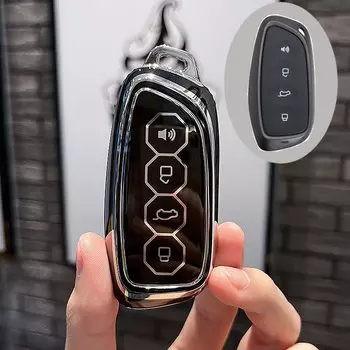 Чехол для автомобильного ключа из ТПУ для Great Wall Haval H6 2024 H9 2024 H2 M6 Cool Dog Plus Owl Dragon MAX F7 F7X F7H H8 H3 Автомобильные аксессуары