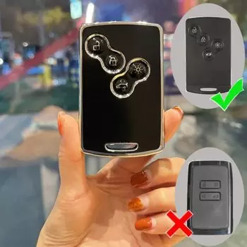 Чехол для автомобильного ключа из ТПУ, чехол-брелок для Renault Duster, Captur, Clio, Logan, Megane, Koleos, Scenic, Nema, Fluence, Zoe, аксессуары без ключа