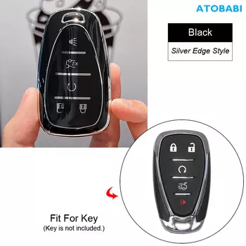Чехол для автомобильного ключа из ТПУ для Chevrolet Equinox 2019 2020 Malibu Camaro Traverse Blazer Trailblazer, чехол с дистанционным управлением, автоаксессуар
