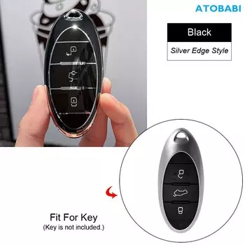 Чехол для автомобильного ключа из ТПУ, умный пульт дистанционного управления, чехол для ключей, защитный брелок-держатель для FAW Besturn T77 Pro B70 T99 T55 T33, автоаксессуары