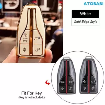 Чехол для автомобильного ключа из ТПУ, Защитные чехлы для удаленных ключей, держатель для ключей, автомобильные аксессуары для FAW Hongqi E-HS9 2022 2023 HS5 HS7 2019 2020 2021