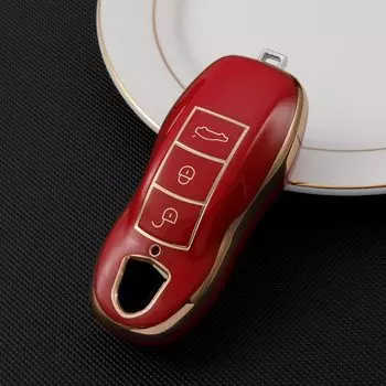 Чехол для автомобильного ключа из ТПУ для Porsche Cayenne 958 911 Lepin 996 Macan Boxster Panamera 997 944 924 Panamera 718 971 9YA Брелок