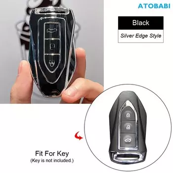 Чехол для автомобильного ключа из ТПУ с дистанционным управлением, оболочка, держатель для брелока, автомобильные аксессуары для Zotye Motor T600 2017 2018 2019 2020