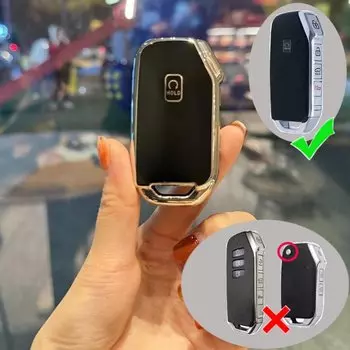 Чехол для автомобильного ключа из ТПУ с 5 кнопками для Kia Seltos Sportage Sorento Cerato KX5 Niro Forte K3 K5 Opatima Soul Telluride 2021 2022