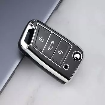 Чехол для автомобильного ключа из ТПУ, чехол для Volkswagen VW Golf 7 MK7 Tiguan Polo Passat For Skoda Octavia Kodiaq Karoq Seat Ateca Leon