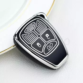 Чехол для автомобильного ключа из ТПУ, брелок для ключей с картой для Jeep Wrangler Compass Liberty CHRYSLER 300 PT Cruiser Sebring Dodge Caliber Nitro