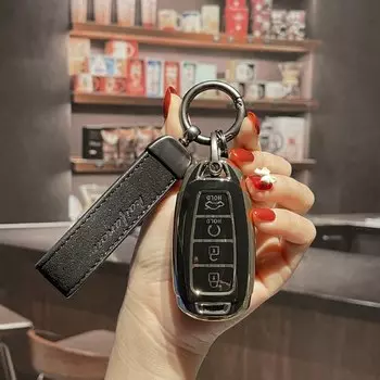 Чехол для автомобильного ключа из ТПУ с 4 кнопками для Hyundai Accent Verna Lafesta La Festa 2019 Encino Santa Fe 2020 Solaris 2021 Ix25