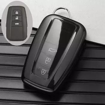 Чехол для автомобильного ключа из ТПУ для Toyota Corolla Rav4 Camry 70 Prado RAV 150 2 3 4 кнопки, держатель для ключа, аксессуары, чехол 2019 2020 2021
