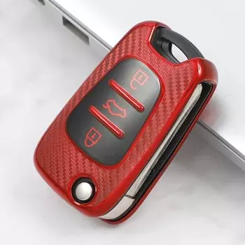 Чехол для автомобильного ключа из ТПУ и углеродного волокна для Kia Ceed Picanto Sportage для Hyundai I30 Ix35