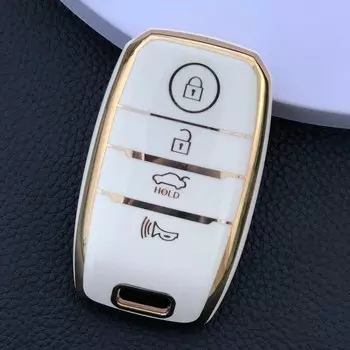 Чехол для автомобильного ключа из ТПУ с 4 кнопками для Kia Sportage Forte Niro Sedona Sorento Optima Rio K3 K4 Soul EV Picanto Stonic Sedona Soul