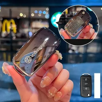 Чехол для автомобильного ключа из ТПУ, чехол для VW Volkswagen Polo Tiguan Passat B5 B6 B7 Golf 4 5 6 MK6 Jetta Lavida, аксессуар для ключей