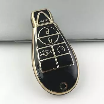Чехол для автомобильного ключа из ТПУ для Jeep Commander Grand Cherokee Chrysler 300, Dodge Challenger, зарядное устройство Magnum Journey Ram, чехол для дистанционного брелока