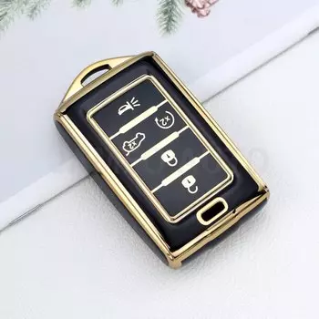 Чехол для автомобильного ключа из ТПУ для Jeep Wagoneer 2021- 2022 для Grand Cherokee L 2020 2021 2022 2023, автомобильные аксессуары