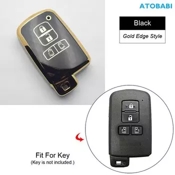 Чехол для автомобильного ключа из ТПУ, оболочка для автомобильных ключей, аксессуары для Toyota Sienta 2017 2018 2019 Alpard Vellfire HV, ноя Вокси, эскивер