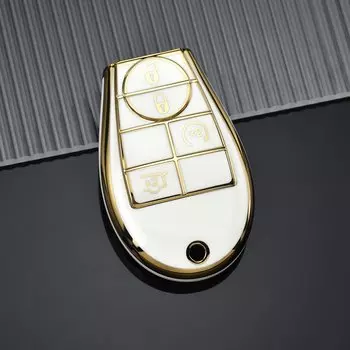 Чехол для автомобильного ключа из ТПУ, защитный чехол для ключа Dodge, для Chrysler Grand Voyager 300 C, для Jeep Grand Cherokee