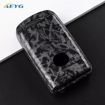 Чехол для автомобильного ключа из углеродного волокна из АБС-пластика, брелок для Mazda 3 6 Cx30 MX30 Cx9 x9 Cx5 x5 Cx8 MX5 ss30, держатель, брелок, аксессуары