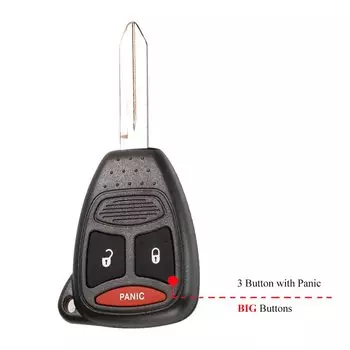 Чехол для автомобильного ключа jingyuqin с 2/3/4/5/6 кнопками для Chrysler Pacifica Aspen 300 Dodge RAM Caravan Jeep Commander Grand Cherokee