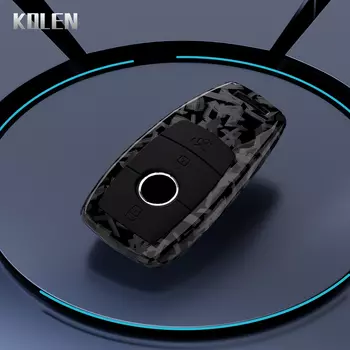 Чехол Для Автомобильного Ключа Mercedes Benz Из Углеродного Волокна, Материал ABS