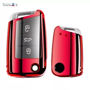 Чехол для автомобильного ключа, оболочка для Volkswagen VW Golf 7 MK7 GTI R For Skoda Octavia Seat Ibiza Leon FR 2 Altea Aztec