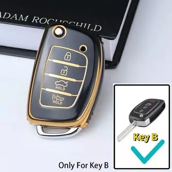 Чехол для автомобильного ключа с 4 бутылками, чехол для Hyundai Santa Fe Sonata Tucson I40 Ix45 Creta 2014 2016 2017 2018 2019 2020