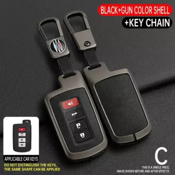 Чехол для автомобильного ключа с 4 кнопками для Toyota Camry Corolla RAV4 Highlander Avalon 2015-2017 Protector Smart Control Shell Holder