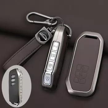 Чехол для автомобильного ключа с 7 кнопками из цинкового сплава и кожи для Kia Sorento MQ4 2020 2021 2022 EV6 K8 v6