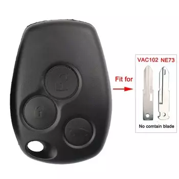 Чехол для автомобильного ключа с дистанционным управлением для Renault Clio 3 Duster Megan Dacia Trafic Modus 4. 3 Master Sandero Logan Espace без логотипа