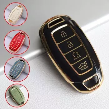 Чехол для автомобильного ключа, ТПУ чехол для Hyundai Creta I20 I30 IX35 IX25 Elantra greataccent Solaris Sonata Palisade Kona, 3 4 5 кнопок