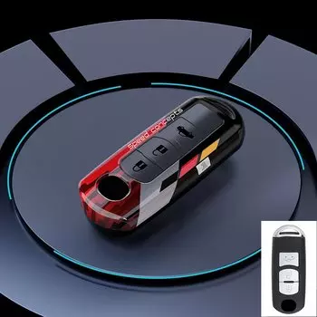 Чехол для автомобильного ключа в виде граффити для Mazda 2 3 5 6 BL BM GJ Atenza Axela Demio чехол CX3 CX-3 CX5 CX7, аксессуары для модели CX8