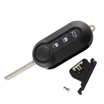 Чехол для автомобильного ключа YIQIXIN, складной автомобильный брелок для FIAT 500 Panda Punto Bravo Ducato Stilo, умный чехол с дистанционным управлением SIP22, лезвие, 2 кнопки