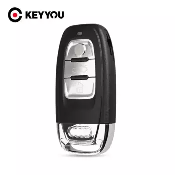 Чехол для автомобильного ключа, запасной чехол KEYYOU 5x для Audi A4l, A3, A4, A5, A6, A8, Quattro, Q5, Q7, A6, A8, 3 кнопки