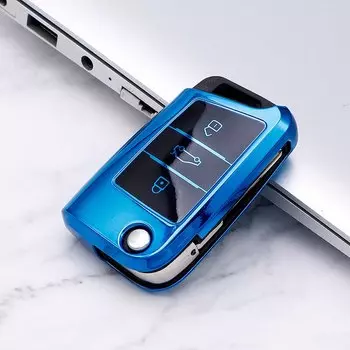 Чехол для автомобильного ключа, защитный чехол из ТПУ для VW Volkswagen Golf 7 MK7 Tiguan MK2 SEAT Ateca Leon FR 2 Ibiza для Skoda Octavia A7