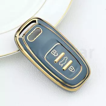 Чехол для автомобильного смарт-ключа, из ТПУ, для Audi A1 A3 A4 A5 A6 A7 A8 Quattro Q3 Q5 Q7 2009 - 2015