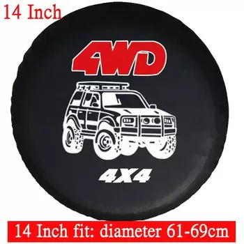 Чехол для автомобильного запасного колеса, Чехол для автомобильного запасного колеса, чехол 14, 15, 16 дюймов для Toyota, для Jeep, ПВХ, защита для гаражных шин, автомобильные колеса