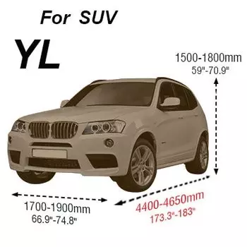 Чехол для автомобиля, для использования в помещении и на улице, защита от солнца, дождя, снега, льда, пылезащитный чехол для седана, хэтчбека, внедорожника, универсальный