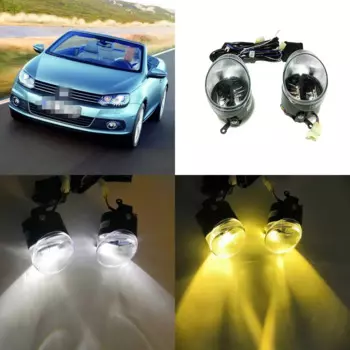 Чехол для бифокальной противотуманной фары July King 24W для Volkswagen Eos 2010.11+, дневные ходовые огни 6000K DRL + дальний свет + 4300K ближний свет