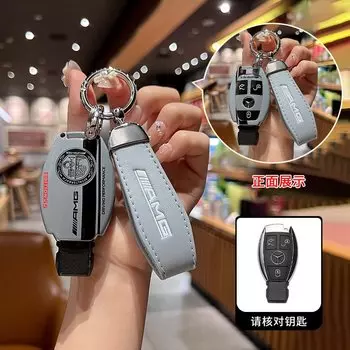 Чехол для дистанционного ключа автомобиля в гоночном стиле ABS, чехол для Mercedes Benz A B C S Class AMG GLA CLA GLC W176 W221 W204 W205, аксессуары