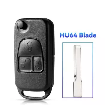 Чехол для дистанционного ключа KEYYOU, 1/2/3/4 кнопок, раскладной Корпус ключа для Mercedes Benz C E S ML SL ML55 AMG S500 SL500 W168 W124