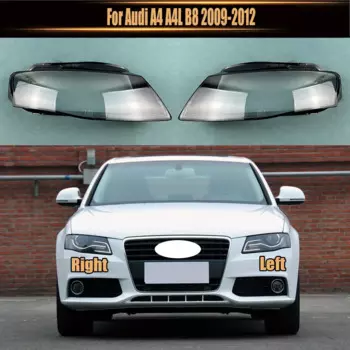 Чехол для фары Audi A4 A4L B8 2009-2012, прозрачная маска, корпус для фары, сменный оригинальный абажур из оргстекла