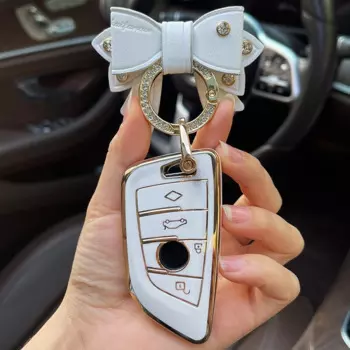Чехол для ключа автомобиля с бантом для BMW 1 2 3 4 5 6 8 серии M2 M3 M4 M5 M6 M8 X1 X2 X3 X4 X5 X6 F25 E60 E91 E92 G30 20 320i 440i Z4 I4