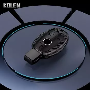 Чехол для ключа автомобиля в стиле ABS из углеродного волокна для Mercedes Benz A B C E S Class W204 W205 W212 W213 W176 GLC CLA AMG W177 X167 W463