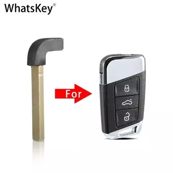 Чехол для ключа чехол для Volkswagen VW Magotan Mk2 B8 Passat Golf For Skoda Superb Kodiaq небольшие необработанные аксессуары с пустыми лезвиями