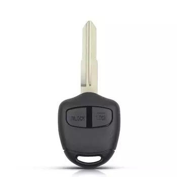 Чехол для ключа Dandkey, Сменный Чехол для ключа с 2 кнопками, чехол для ключа с дистанционным управлением, необработанное левое лезвие для Mitsubishi Lancer Outlander Colt Mirage