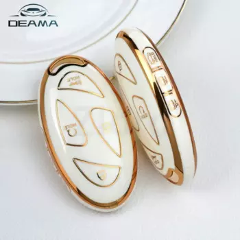 Чехол для ключа для Hyundai Ioniq 6 Grandeur GN7 KONA 2023 2024 Smart 7 кнопок, мягкий ТПУ, 360 градусов, защита для автомобильного ключа