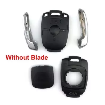 Чехол для ключа для SsangYong Actyon Kyron Rexton Korando, корпус дистанционного ключа автомобиля, 2-кнопочный сменный автомобильный корпус, крышка брелока с необрезанным лезвием