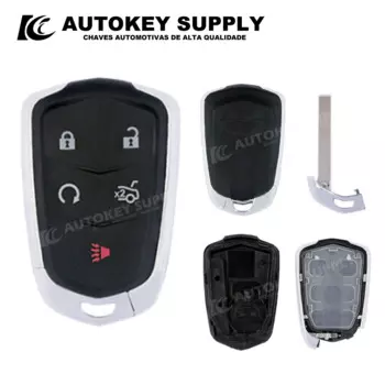 Чехол для ключа смарт-карты ForCadillac с 5 кнопками (с логотипом) Autokeysupply AKCAS226