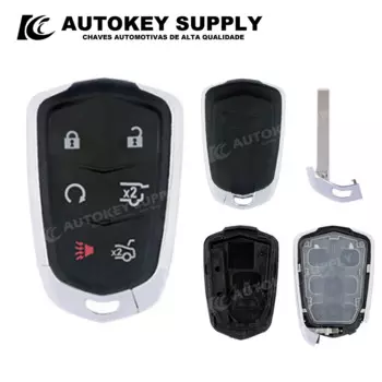 Чехол для ключа смарт-карты ForCadillac с 6 кнопками (с логотипом) Autokeysupply AKCAS227